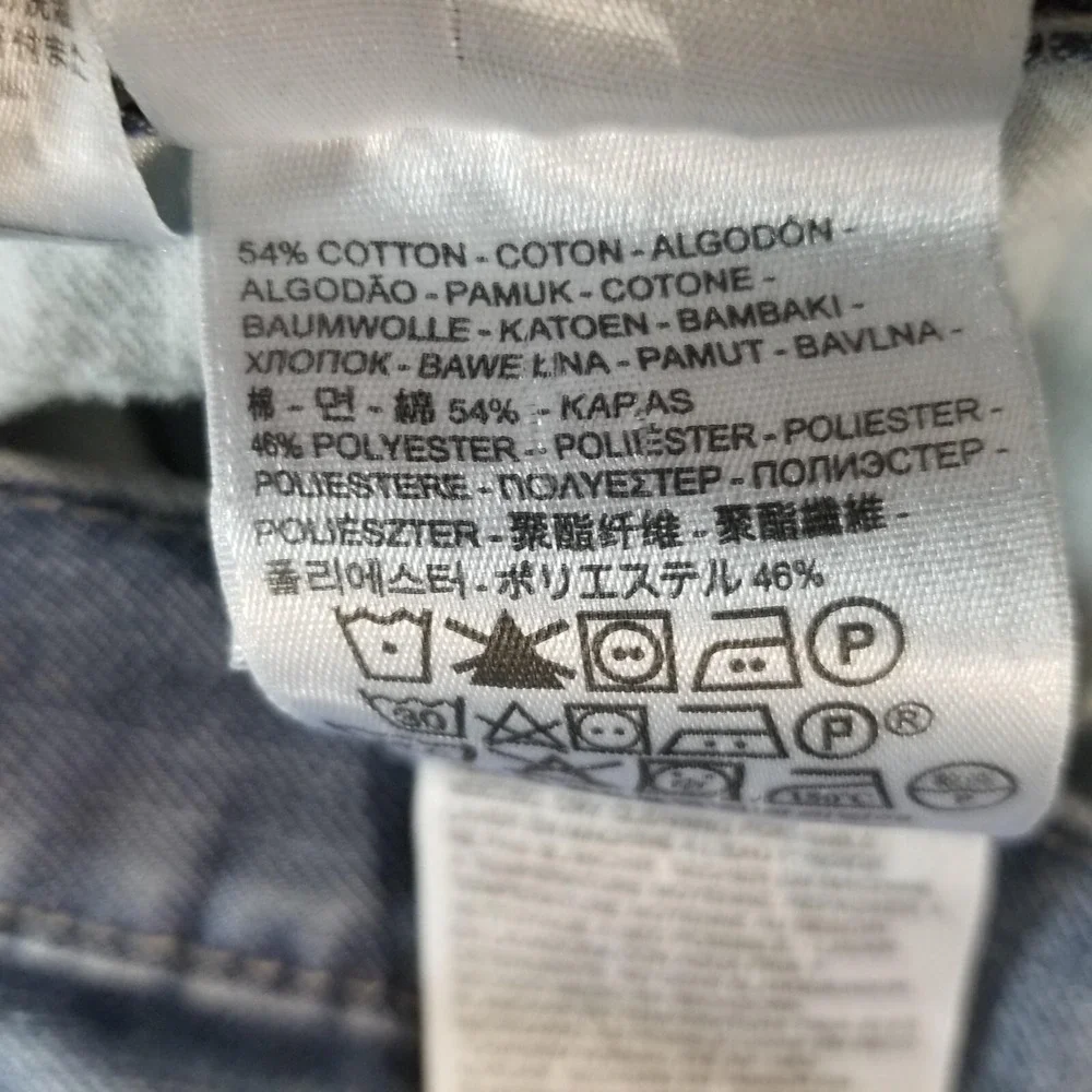 Levi's 514 jeans men's 34x30 regular fit straight blue denim pants retro